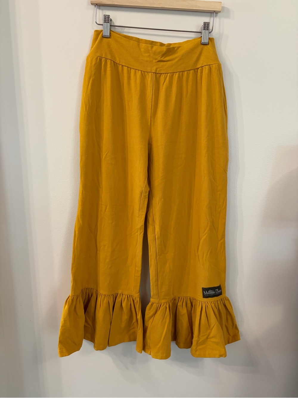 Matilda Jane Women’s Golden Hour Staycation Big Ruffle Pants Medium Cotton Blend